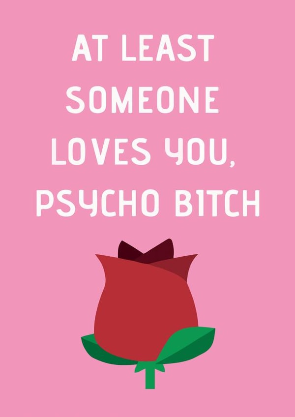 mean funny Anniversary Card 39726 created by MEANCOW CARDS