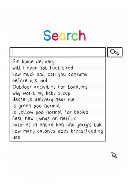 Search Engine New Baby Card card