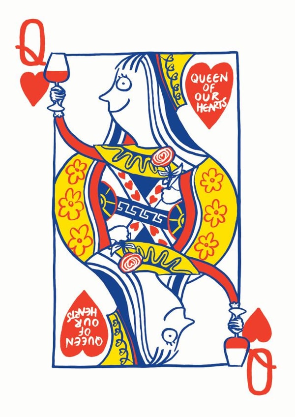 wine queen Birthday Card 9550 created by Cardinky