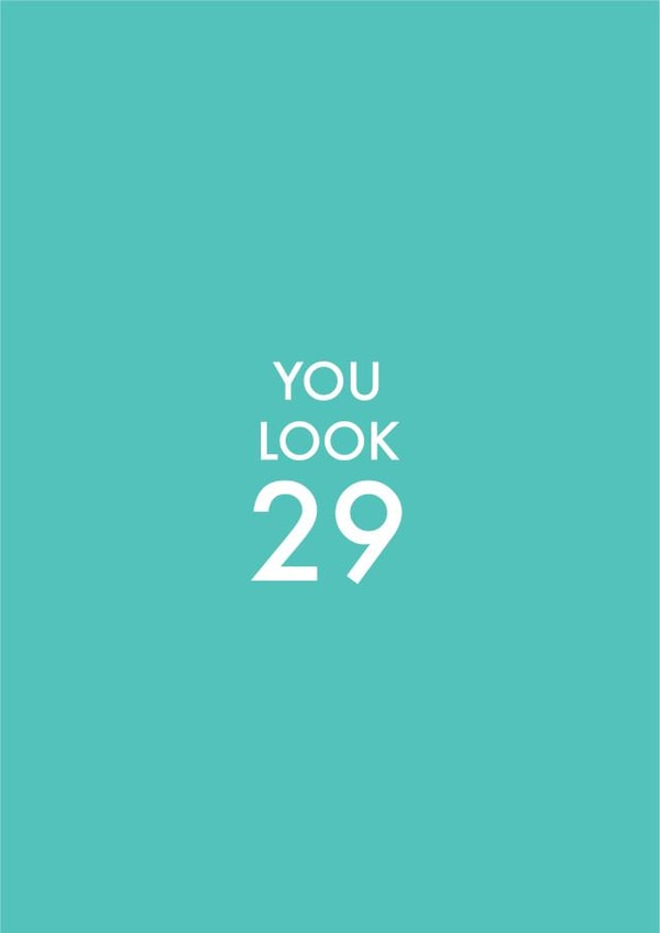 29 30 Birthday Card 12813 created by OBJECTABLES