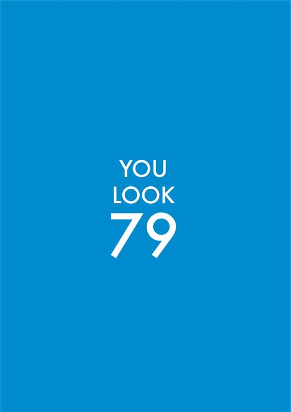 79 80 Birthday Card 12818 created by OBJECTABLES