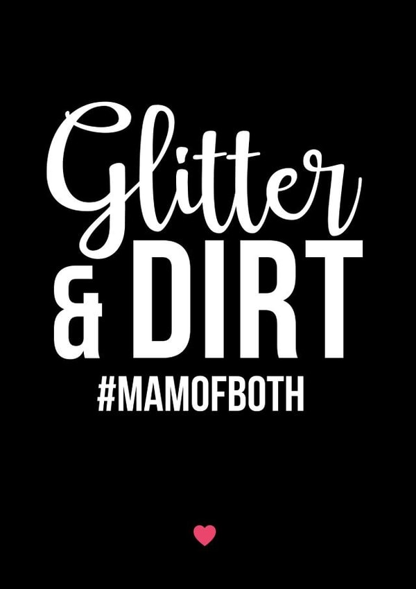 glitter and New Baby Card 15417 created by A Piece of HeART UK