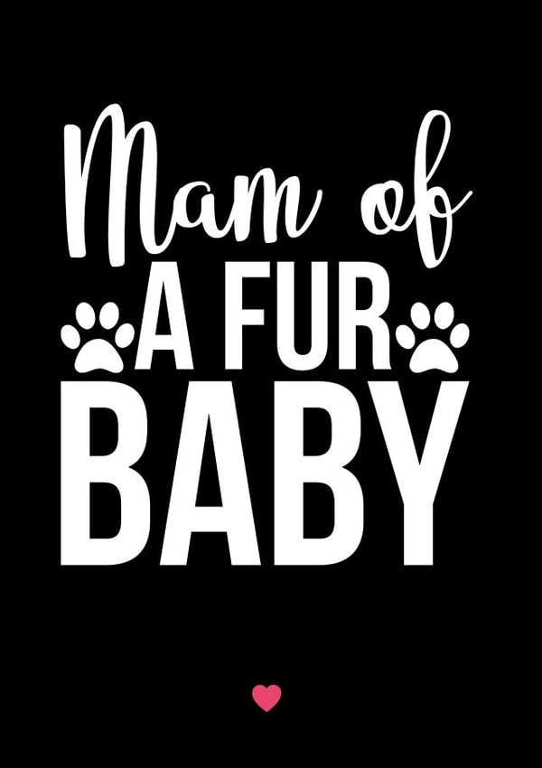 mam fur Mothers Day Card 39583 created by A Piece of HeART UK