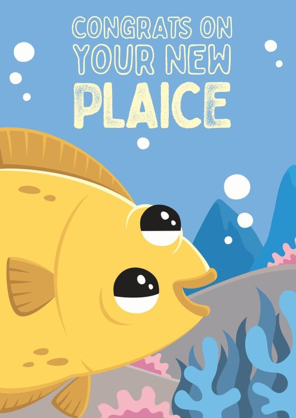 house fish New Home Card 15012 created by Koala Tea Party