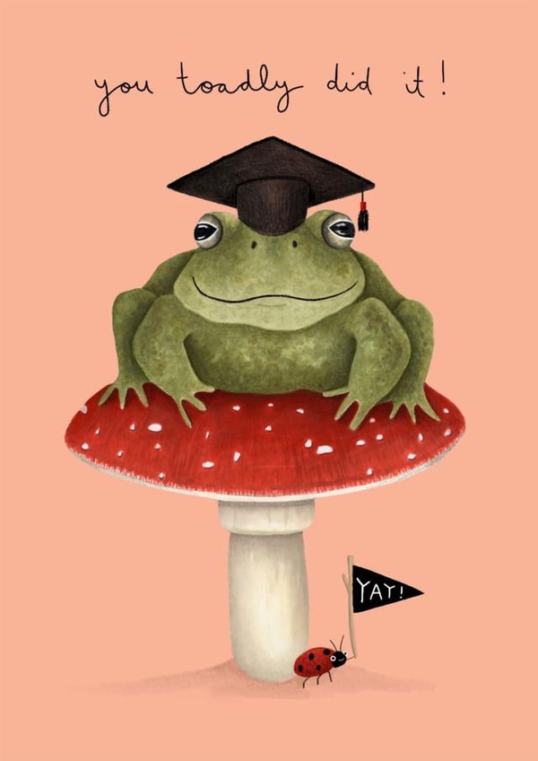 frog toad Congratulations Card 10761 created by Nic Allan