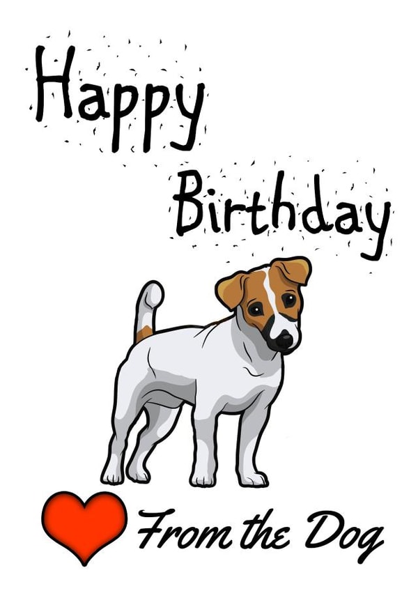 jack russell Birthday Card 14794 created by Love from the Pet