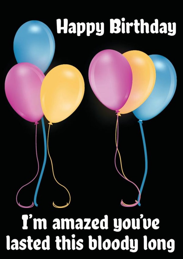 birthday rude Card 34965 created by Nicky Bennett