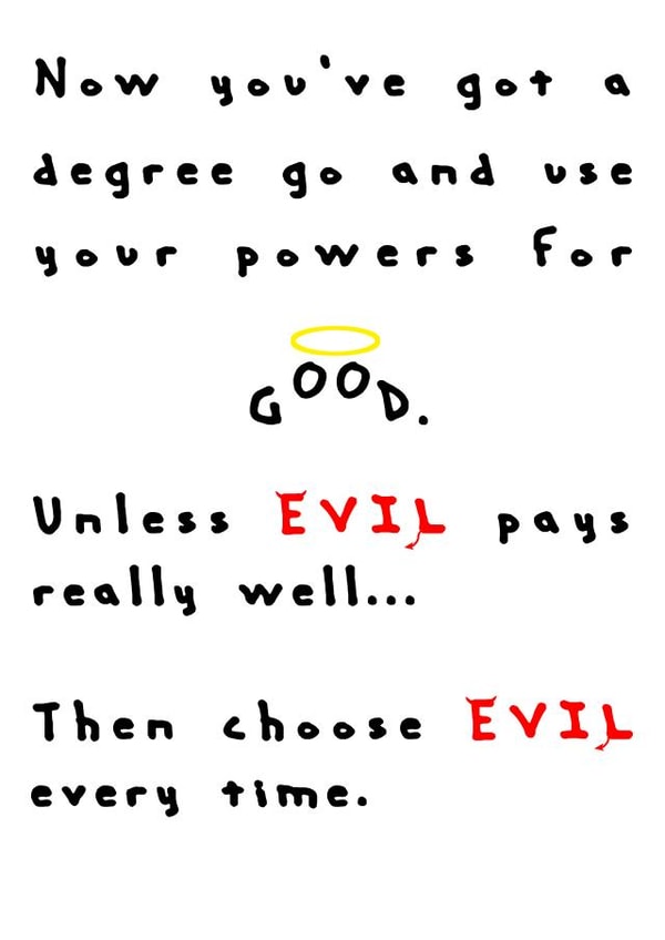 degree power Congratulations Card 15084 created by Kine Cards