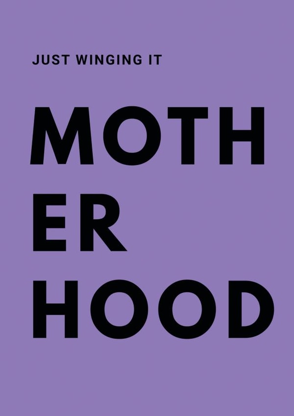 Motherhood Funny New Baby Card 13395 created by Duper Cards