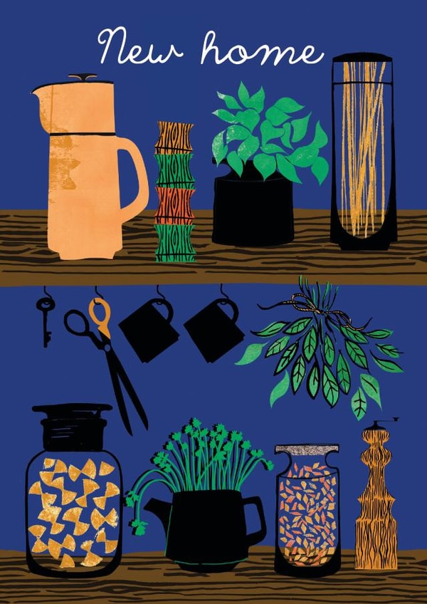 Plant Botanical New Home Card 15574 created by Holly Acland