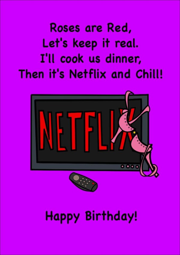 netflix funny Birthday Card 15554 created by RosesAreRude