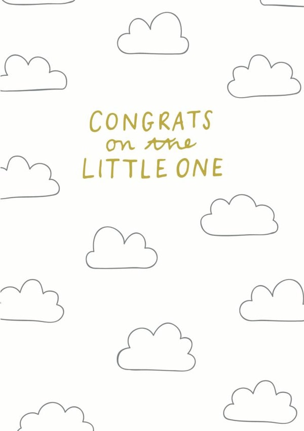 congratulations little New Baby Card 8779 created by Sioux Alice