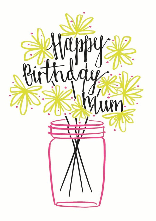 mum flowers Birthday Card 15577 created by Betty Etiquette