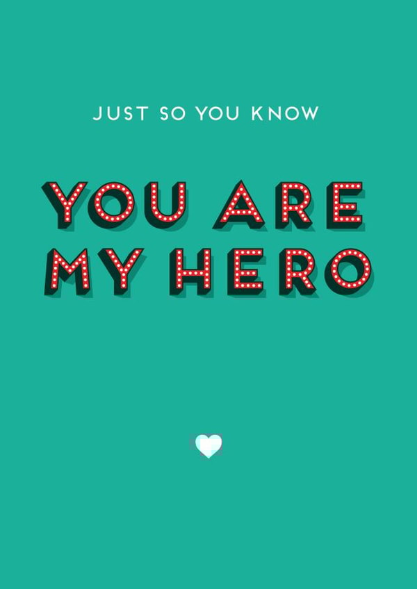 hero proud Love & Friendship Card 9893 created by Jon Hall Design