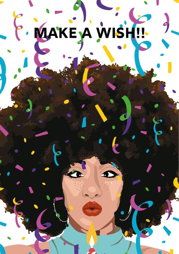 candle illustration Birthday Card 15593 created by Tyra Cadogan