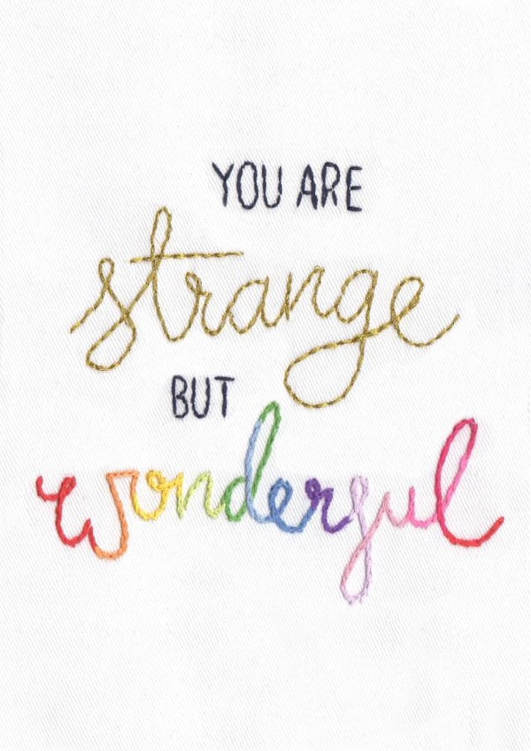 strange wonderful Love & Friendship Card 15609 created by Emma Nicol