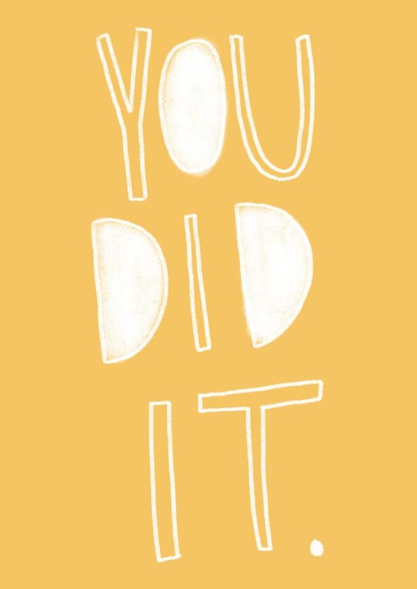 success proud Congratulations Card 6340 created by GOOD TRIP