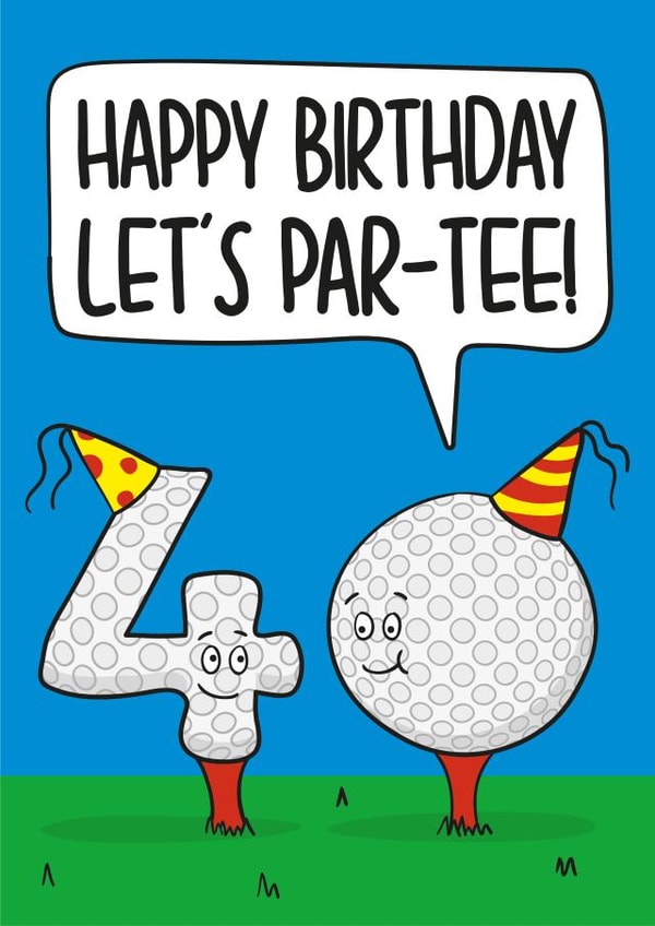 40th 40 Birthday Card 11350 created by TeePee Creations