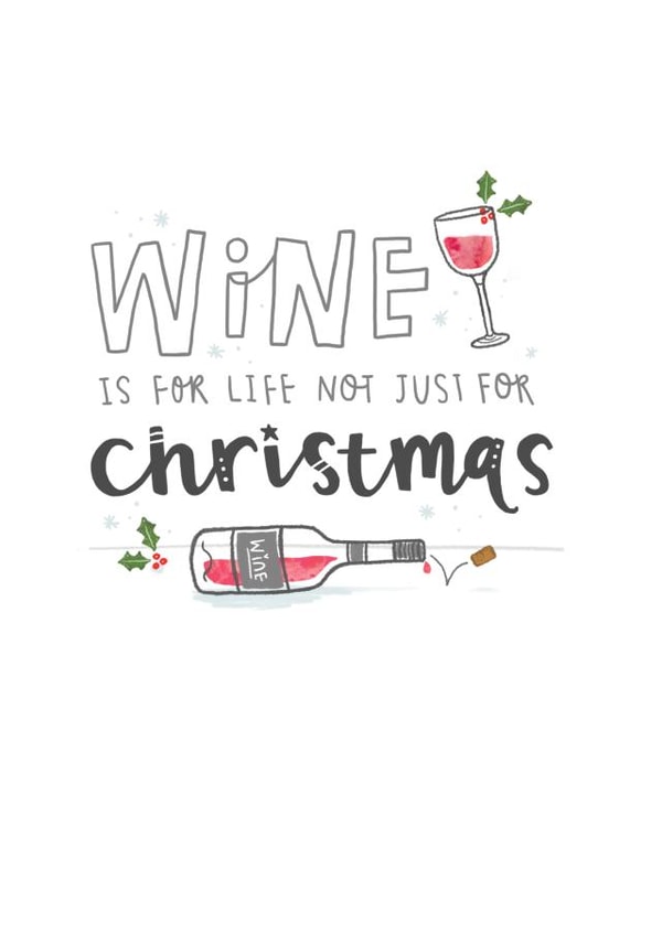 wine life Christmas Card 11066 created by Blue Kiwi Design