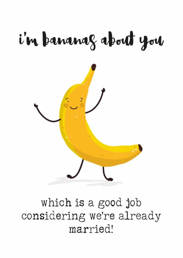 banana about Anniversary Card 15672 created by Prickly Pear Design