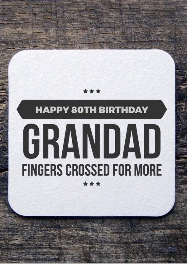 80 funny Birthday Card 12573 created by CreatedbyMe Sean