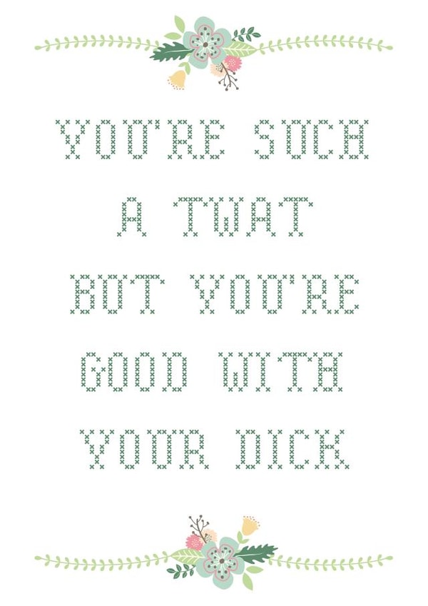 rude naughty Anniversary Card 7721 created by Em Eato