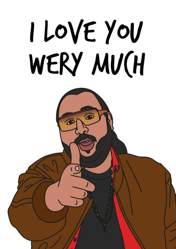 Cute Chabuddy G Anniversary Card / Valentines Day Card - Chabuddy G - I Love You Wery Much created by Peabody Studio