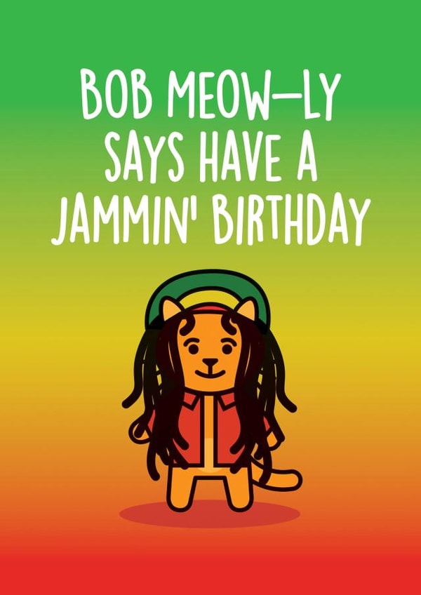 bob marley Birthday Card 8608 created by Thirty Mussels