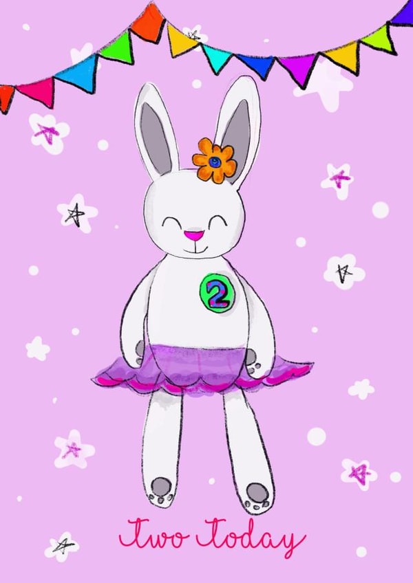 Cute 2 Birthday Card 11979 created by SootysSweetScribbles