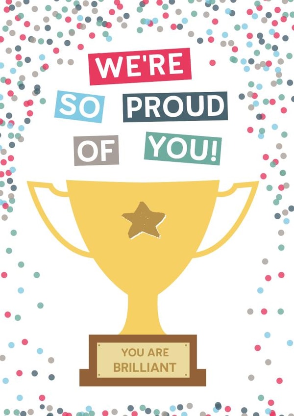 proud brilliant Congratulations Card 3887 created by Wink Design - Michelle Roberts