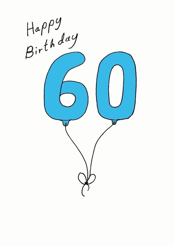 60 sixty Birthday Card 7039 created by A Ray of Sunshine Cards