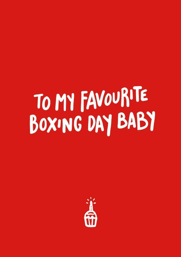 Boxing Day Baby created by Emily Strefford-Johnson