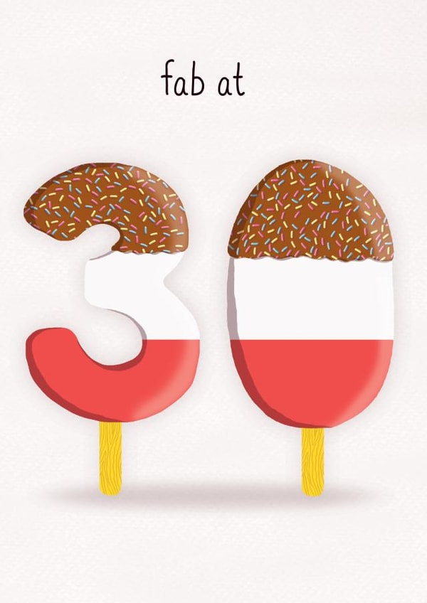 thirty thirtieth Birthday Card 14715 created by All The Best