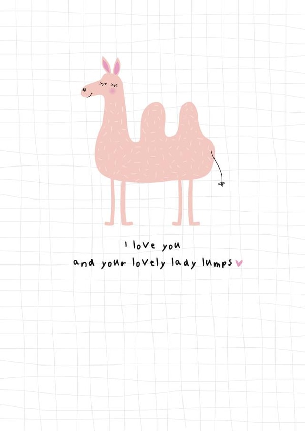 boobs camel Anniversary Card 38210 created by Ooh I Like That Design