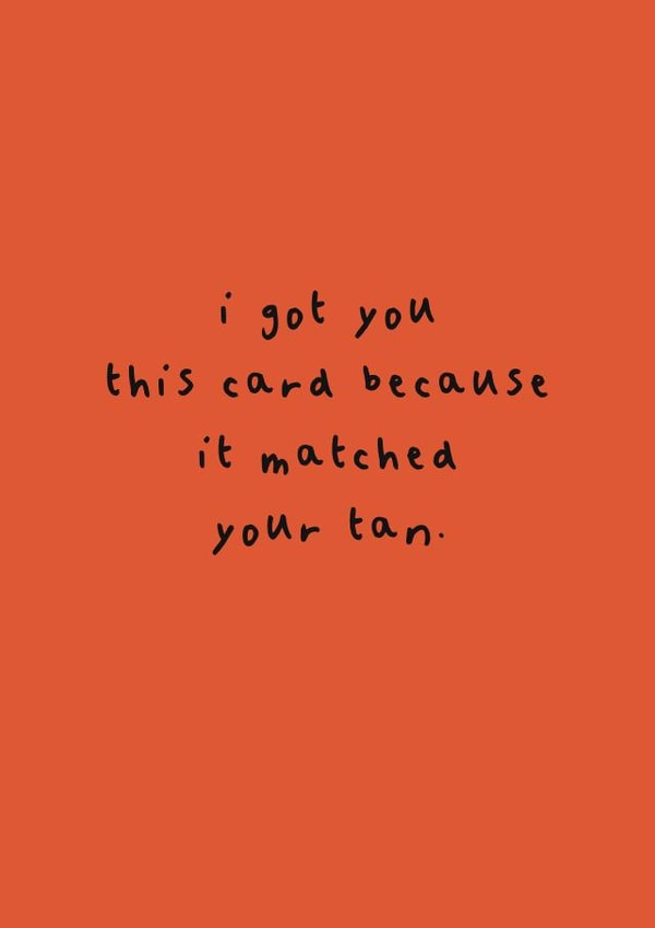 funny tan Love & Friendship Card 14439 created by Ooh I Like That Design