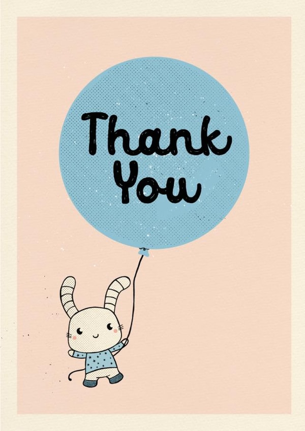 thanks cheers Thank You Card 3299 created by Cathy Haworth