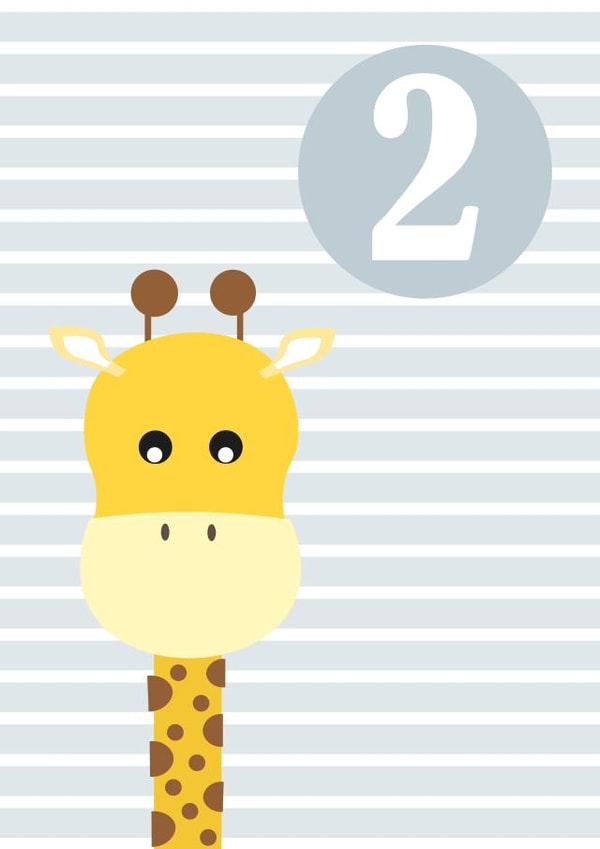 2 two Birthday Card 11025 created by AK Designs