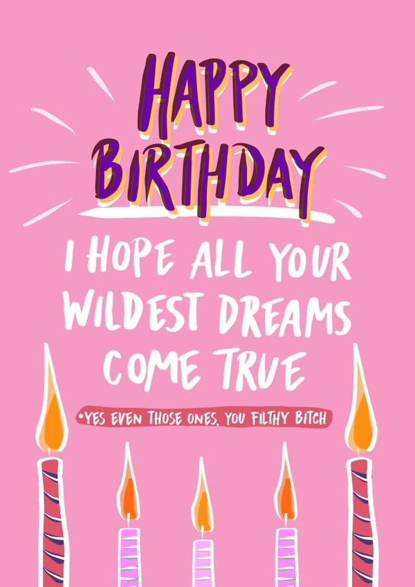 rude naughty Birthday Card 13989 created by Foggish
