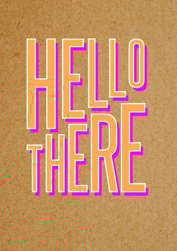 Funny Thinking Of You Card | Hello There created by Bettie Confetti