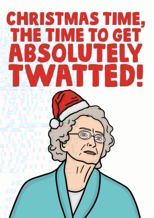 twatted adult Christmas Card 13268 created by Studio Doodles