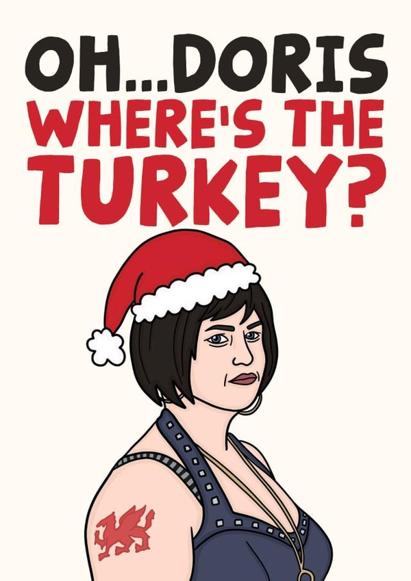 Nessa Gavin and Stacey Christmas Card - Oh...Doris Where's The Turkey? created by Studio Doodles