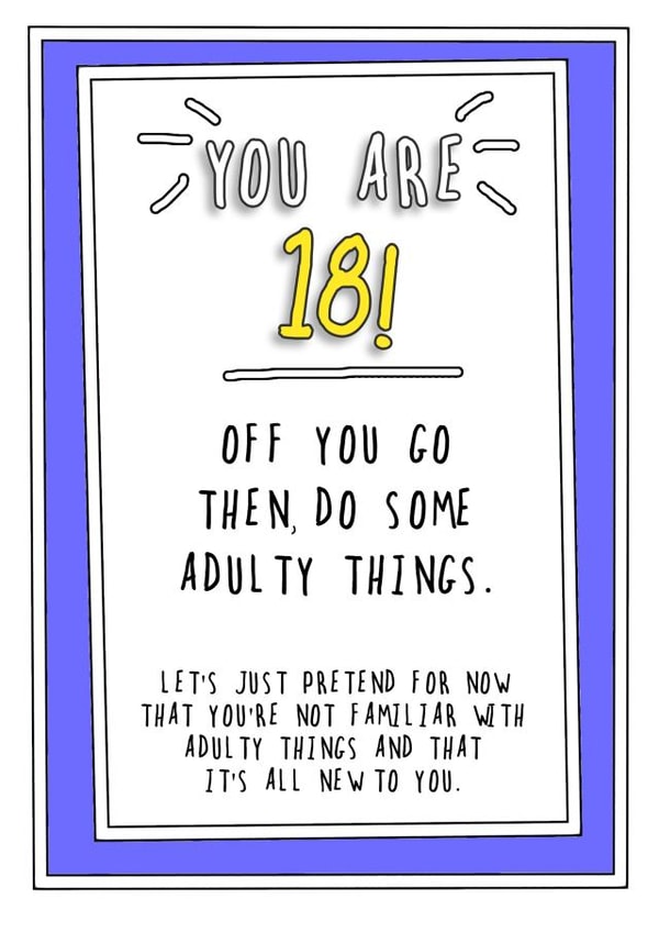 18 eighteen Birthday Card 7528 created by Go La La!