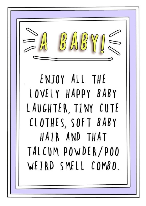 baby birth New Baby Card 7539 created by Go La La!