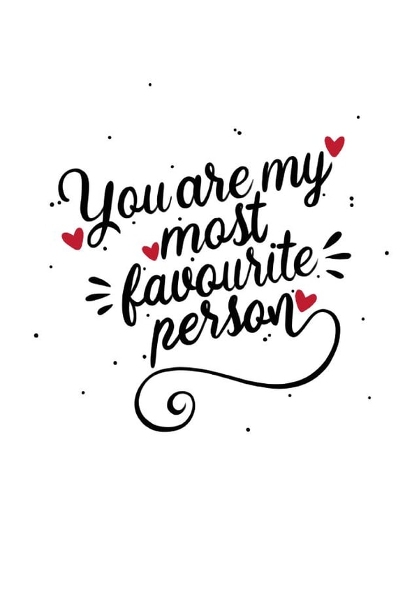 favourite love Anniversary Card 38476 created by Letter V Prints