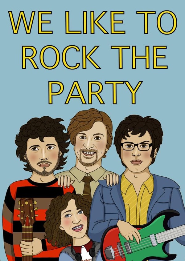 flight of the conchords we Birthday Card 15787 created by Lizzy B Draws.