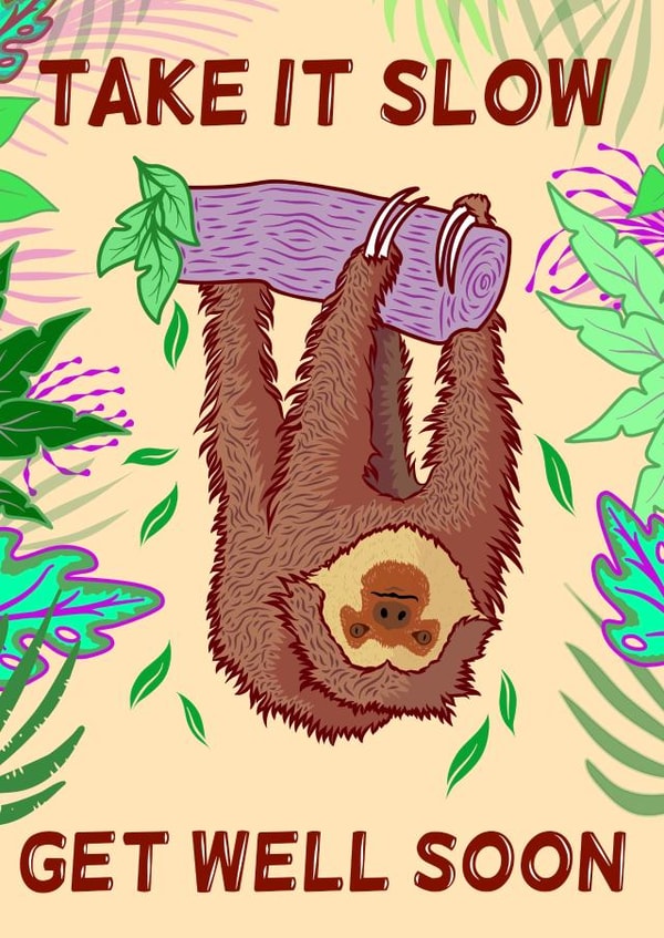 Get well Get Well Card 3380 created by olliebrownillustration