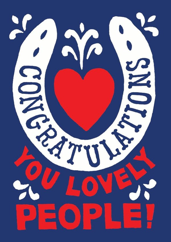 Luck Horseshoe Wedding or Engagement created by Woah there Pickle