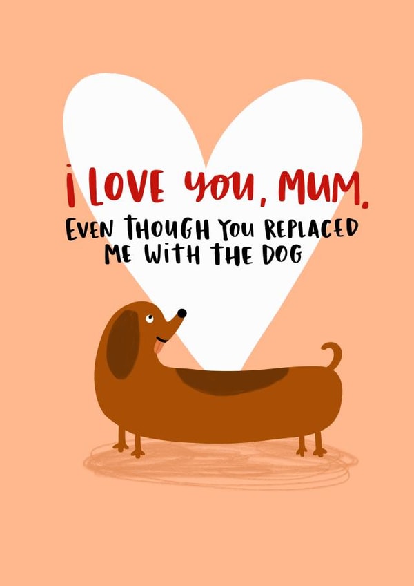 dog pet Mothers Day Card 6264 created by Lucy Maggie Designs