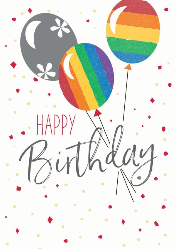 Classic Birthday Card - For Partner - Pride created by Clare Joys