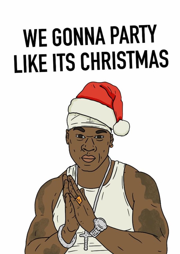 50 cent Christmas Card 13681 created by Pedges Houseboat